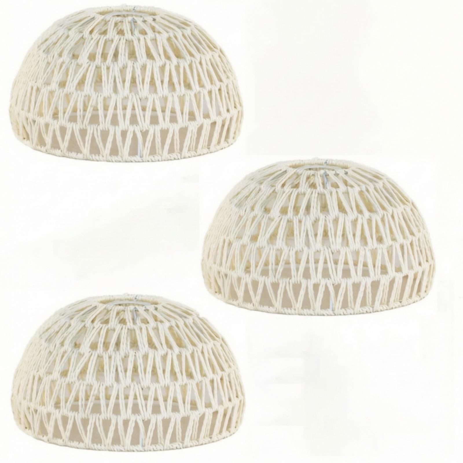 Wicker Pendant Shade - Wicker Style Paper Rope Lamp Shade