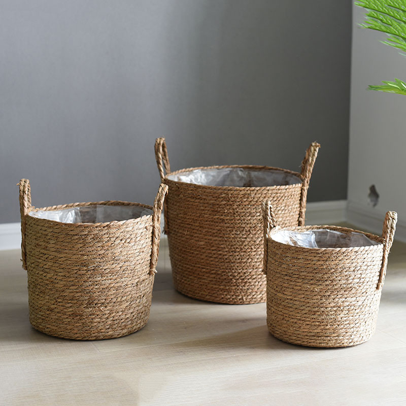 1PC Handwoven natural rattan h - Rattan Tray Handle 评论和价格