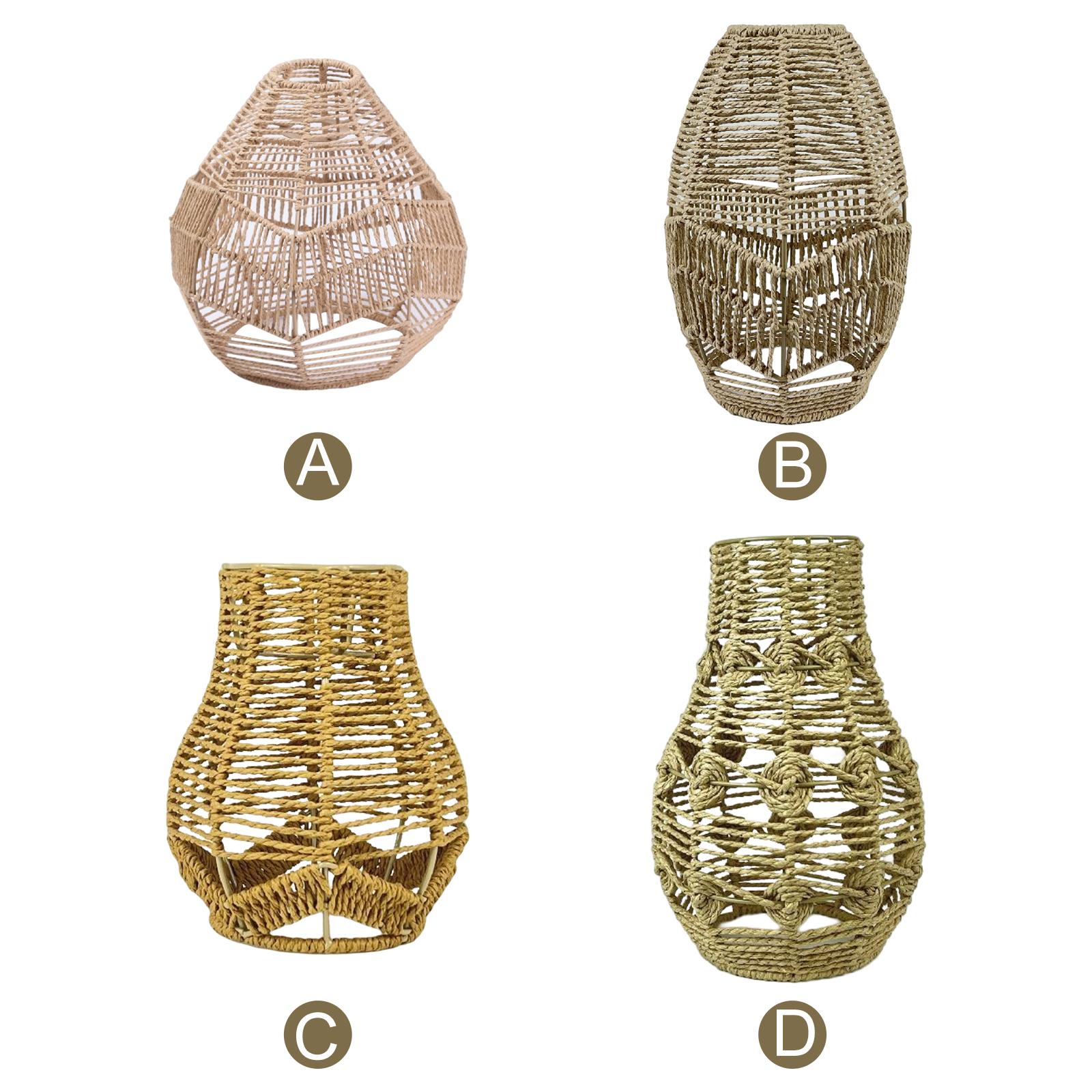 Boho Pendant Lamp Shade Paper  - Wicker Pendant Shade 评论和价格