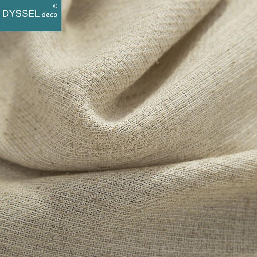 Solid Home Decorative Anti-UV  - Linen Curtain Eyelet 评论和价格