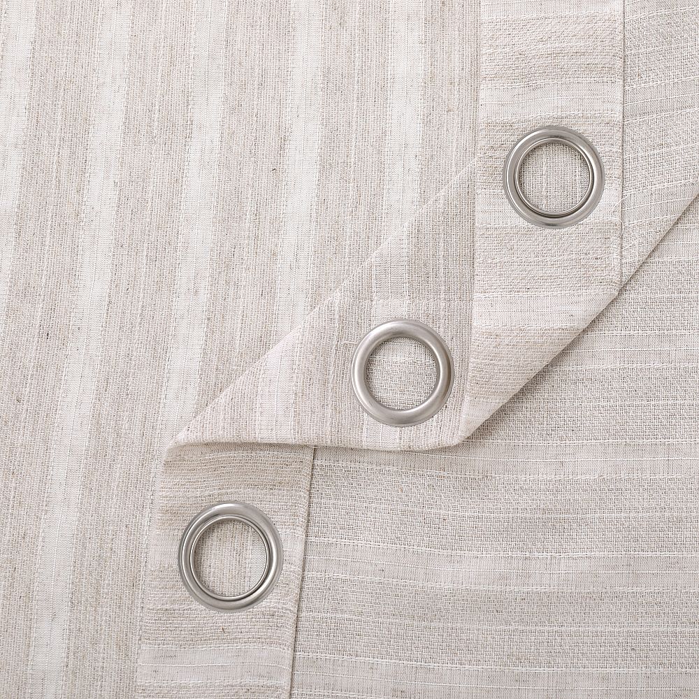 Solid Home Decorative Anti-UV  - Linen Curtain Eyelet 评论和价格