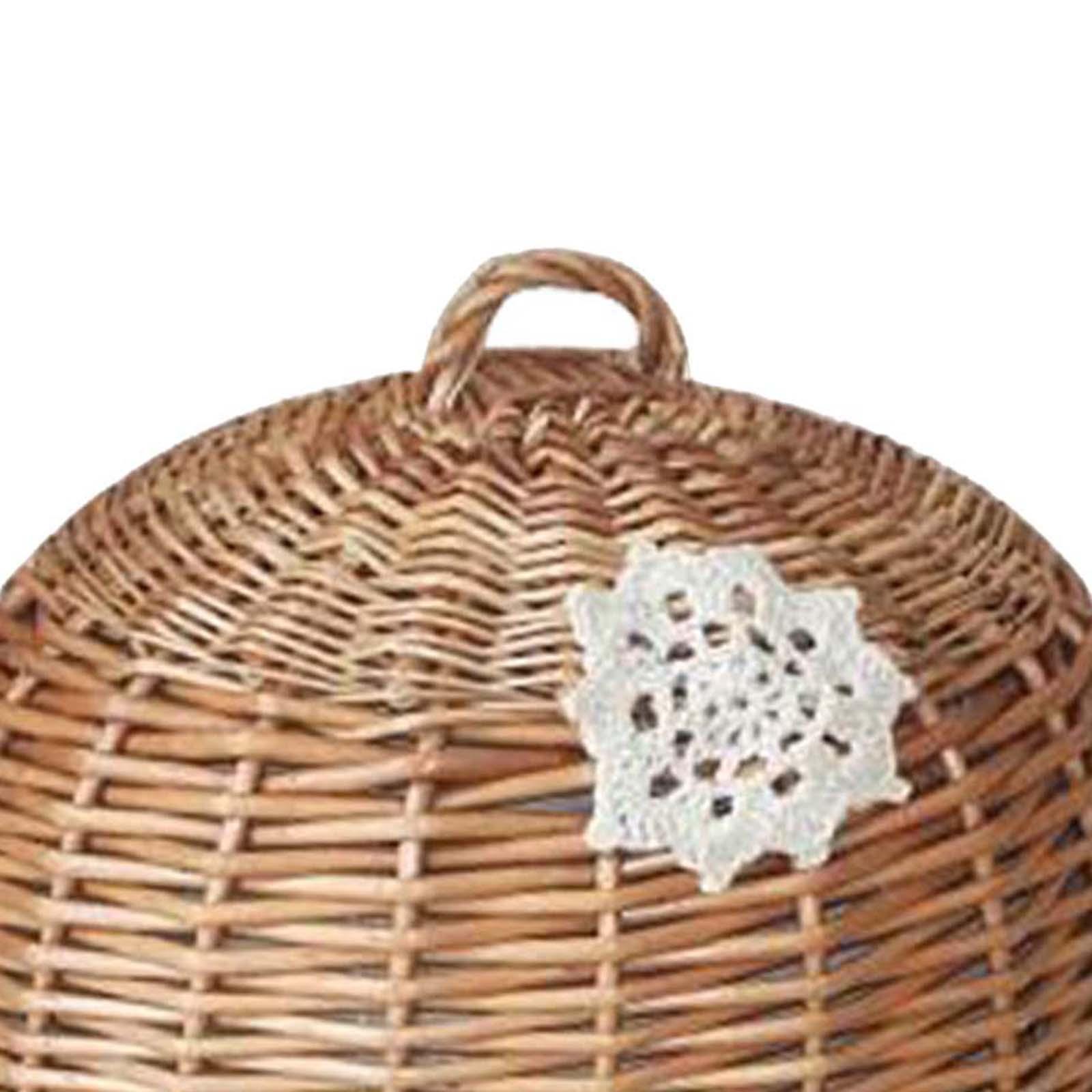 Food Dome Lid and Serving Tray - Rattan Tray Handle 评论和价格