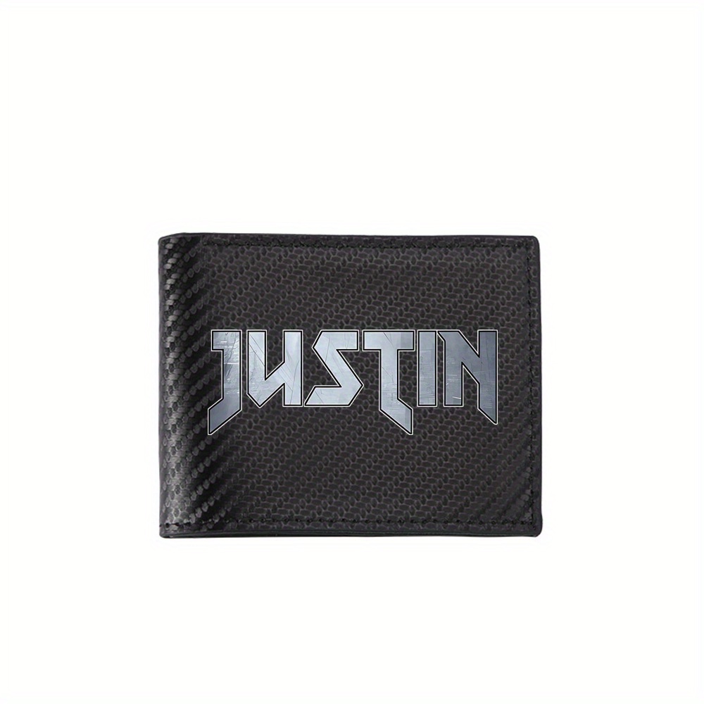 Metal styled name Justin logo  - Interior Design Name Card 评论和价格