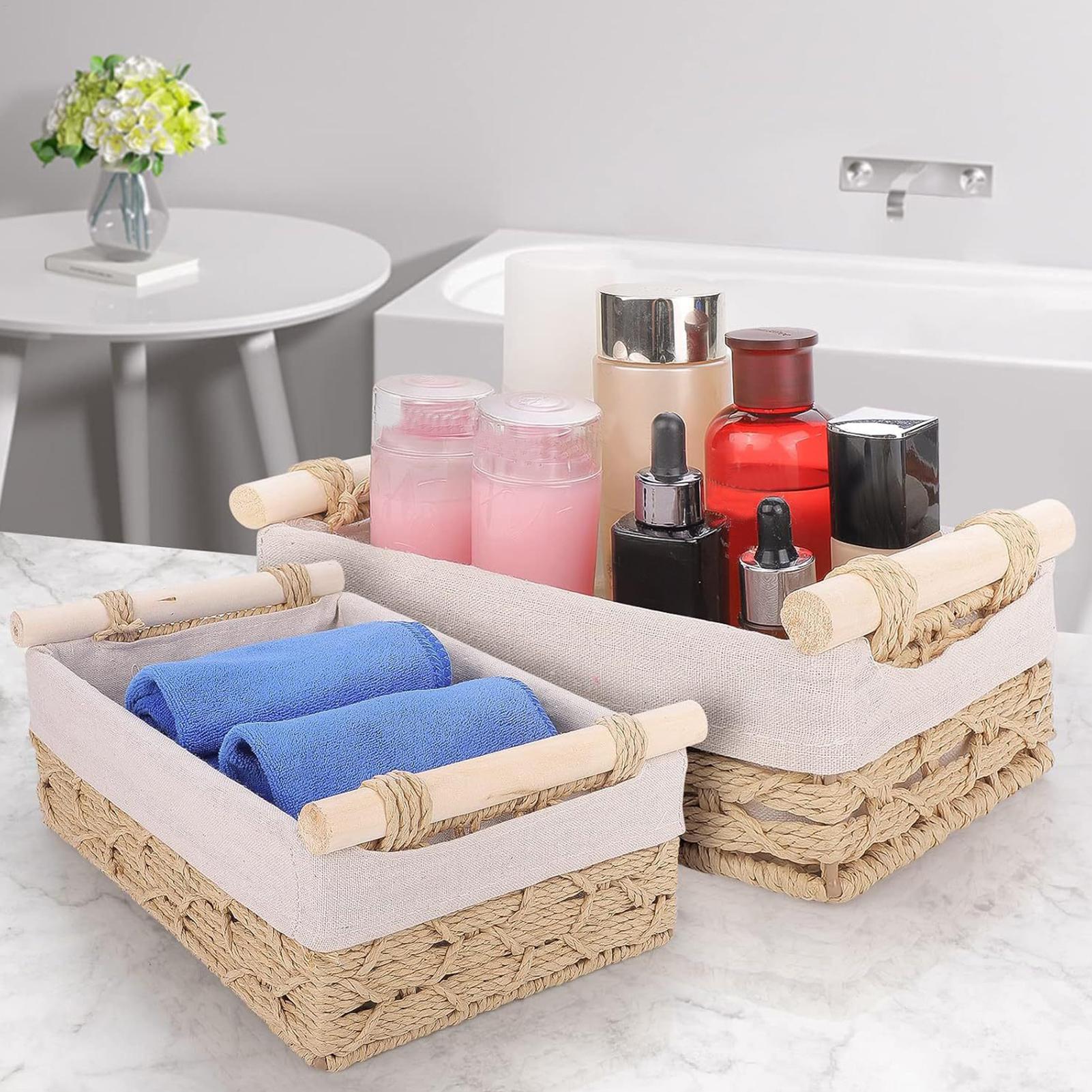 Storage Basket with Handles &  - Rattan Tray Handle 评论和价格
