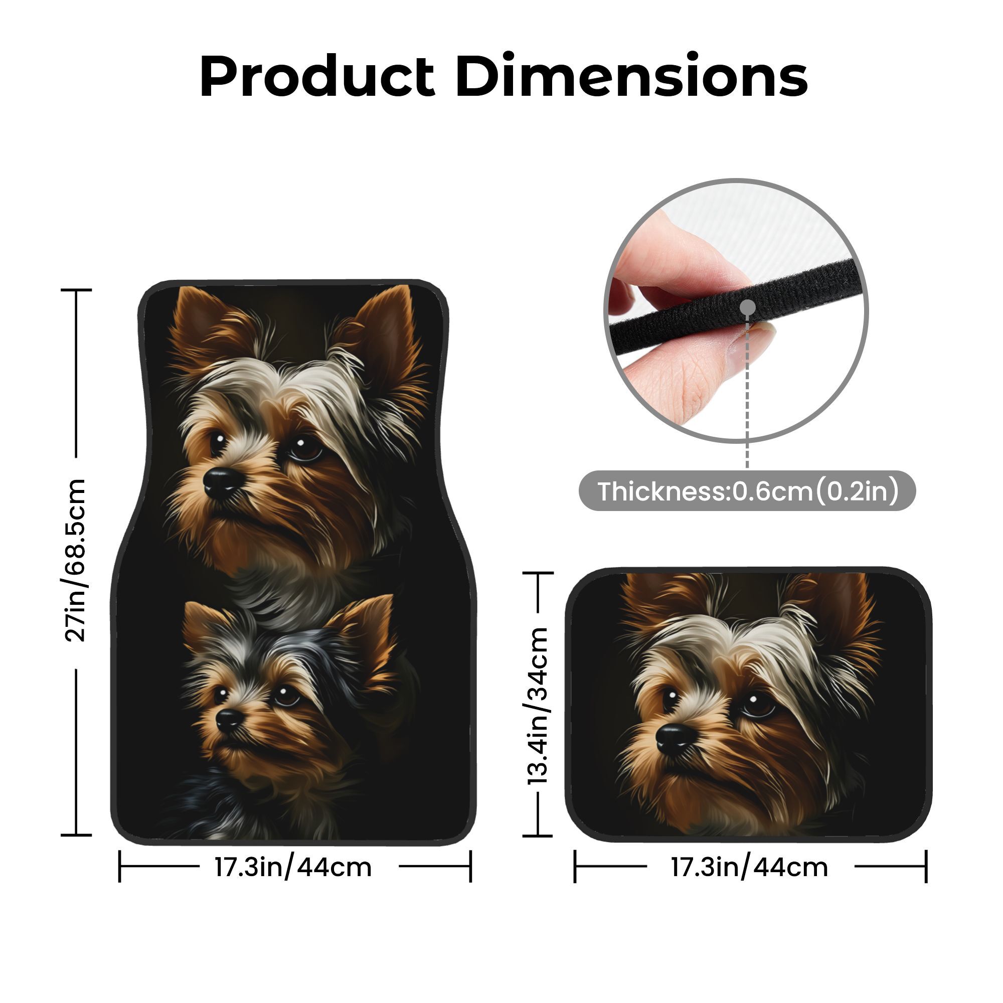 Set Of Four Car Mats Featuring - Interior Design Yorkshire 评论和价格