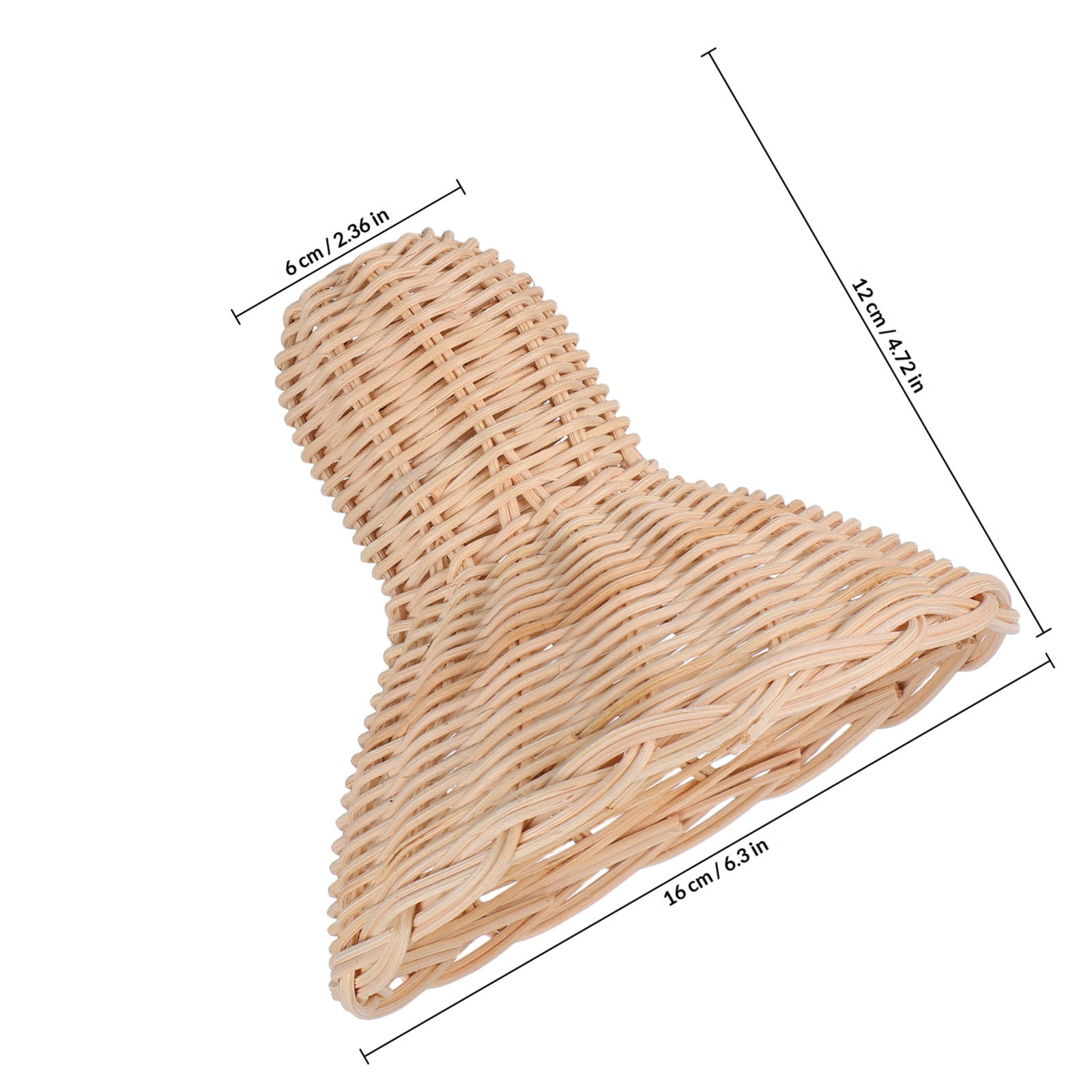 Rattan Handwoven Lampshade Rus - Wicker Pendant Shade 评论和价格