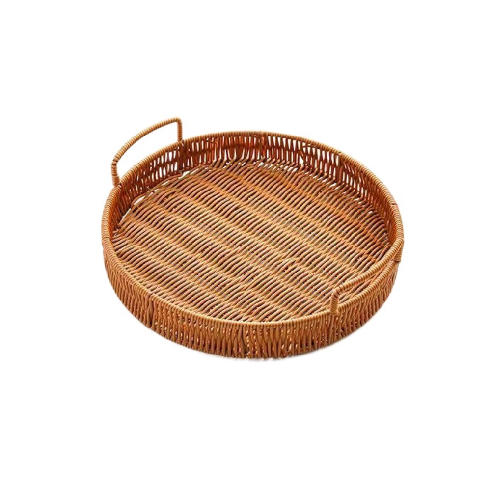 Large Capacity Imitation Ratta - Rattan Tray Handle 评论和价格