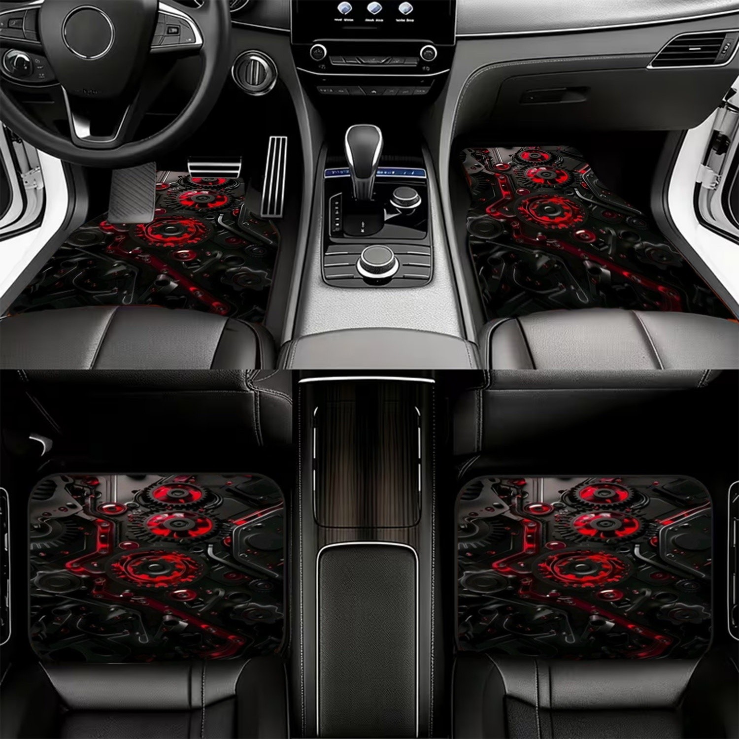 4pcs Car Floor Mats, Futuristi - Interior Design Industrial Style 评论和价格