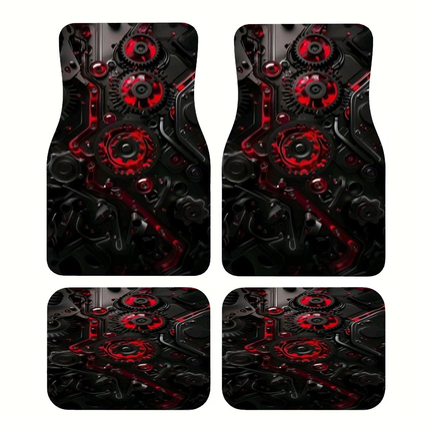 4pcs Car Floor Mats, Futuristi - Interior Design Industrial Style 评论和价格